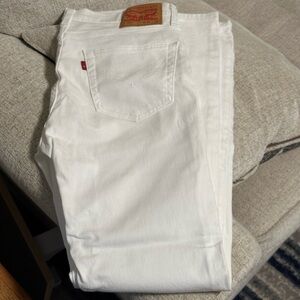 Levi’s 511 Slim White Jeans 34x34 - worn once!